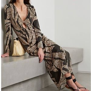 Johanna Ortiz Beautiful Stranger cutout embellished printed silk maxi dress